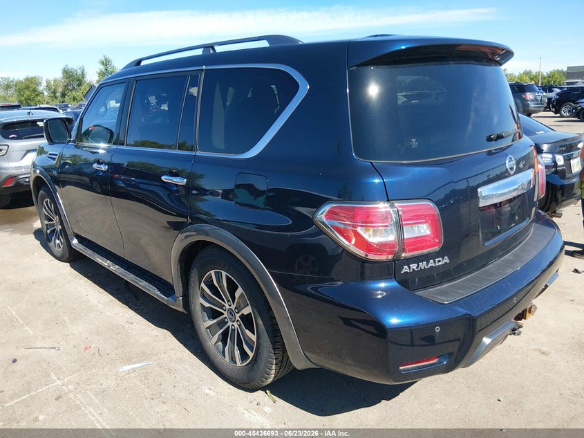 2019 Nissan Armada VIN JN8AY2NC3K9585199 IAAI salvage auction — HAIL, Salvage (Ohio), sold $8,300 on 2026-07-09 (photo 3)