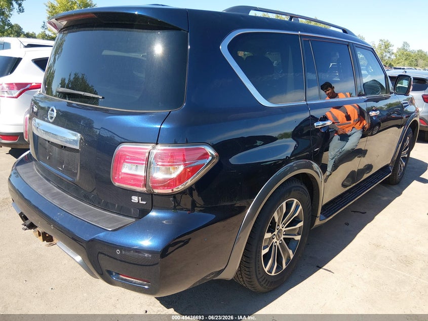 2019 Nissan Armada VIN JN8AY2NC3K9585199 IAAI salvage auction — HAIL, Salvage (Ohio), sold $8,300 on 2026-07-09 (photo 4)