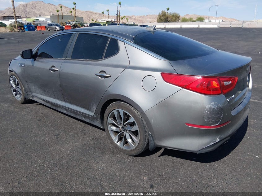 2015 Kia Optima VIN 5XXGR4A62FG470360 IAAI salvage auction — NORMAL WEAR, Clear (Nevada), sold $600 on 2026-07-17 (photo 3)