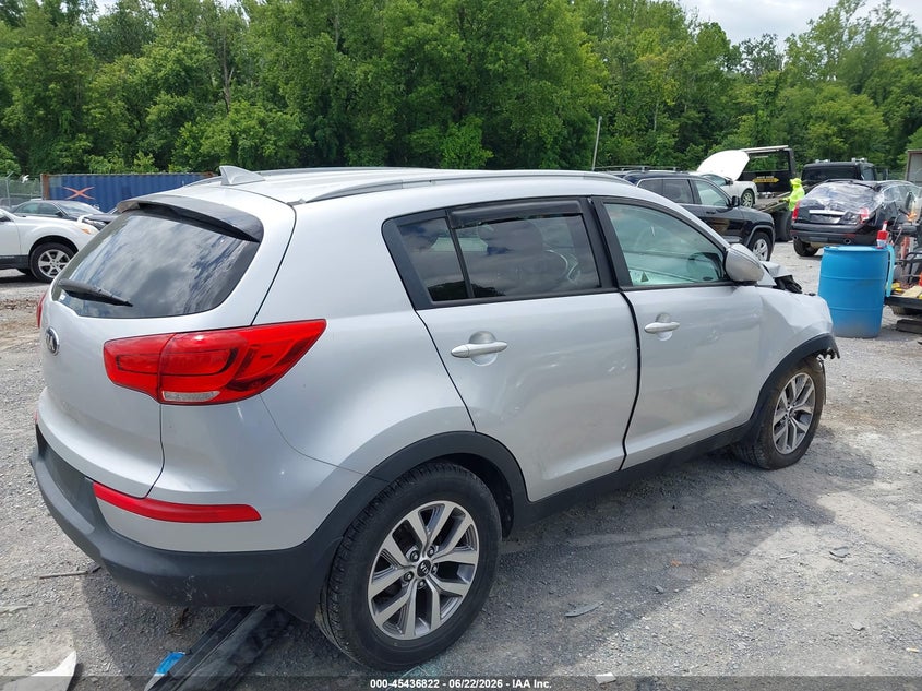 2015 Kia Sportage VIN KNDPB3AC0F7737332 IAAI salvage auction — FRONT END, Clear (Virginia), sold $1,050 on 2026-07-09 (photo 4)
