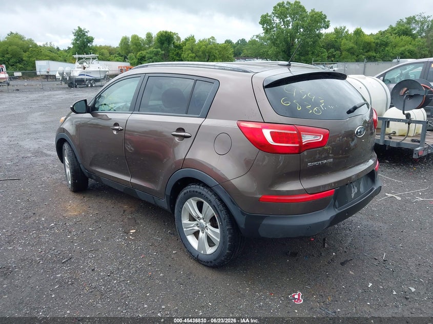 2012 Kia Sportage VIN KNDPB3A21C7217613 IAAI salvage auction — UNKNOWN, Salvage (Virginia), sold $2,450 on 2026-07-07 (photo 3)