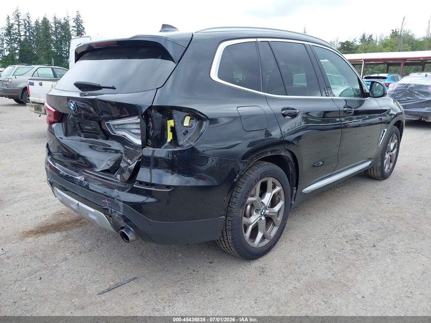 2021 BMW X3 VIN 5UXTS1C04M9H06772 IAAI salvage auction — REAR END, Bill Of Sale (Washington), sold $15,075 on 2026-07-15 (photo 4)