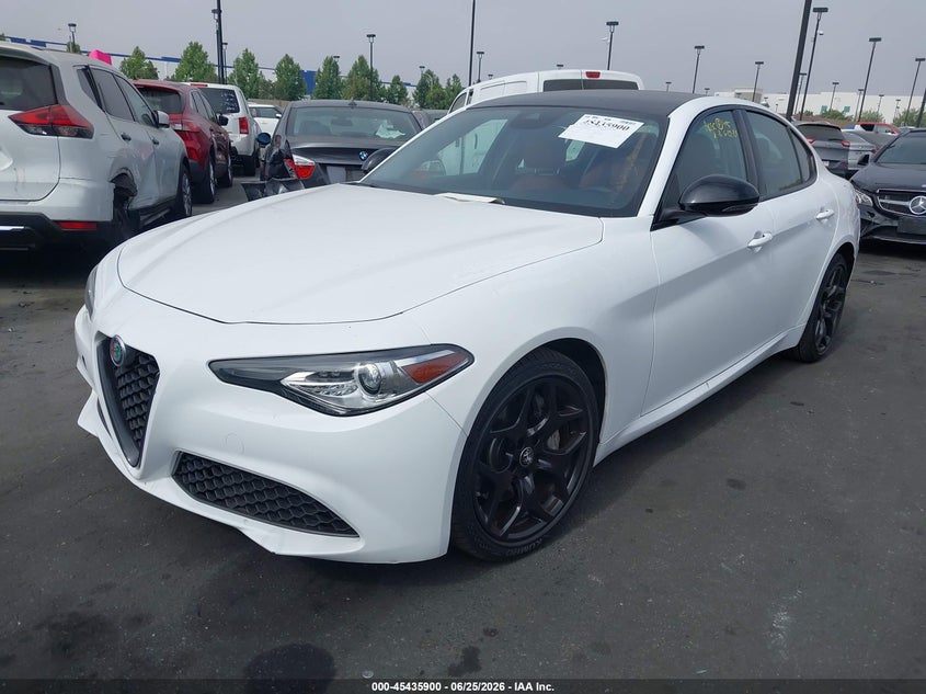 2021 Alfa romeo Giulia VIN ZARFAMAN3M7641154 IAAI salvage auction — REAR END, Salvage Certificate (California), sold $6,800 on 2026-08-09 (photo 2)