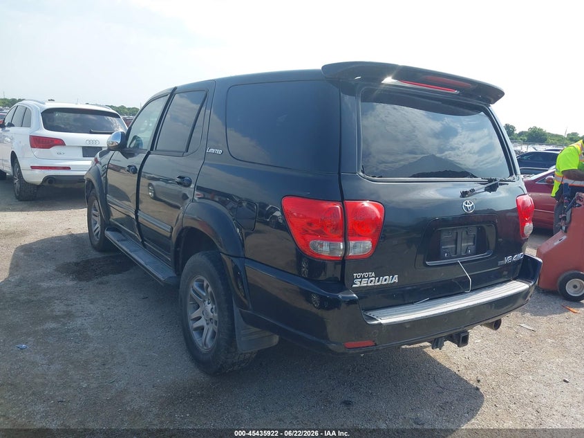 2007 Toyota Sequoia VIN 5TDBT48A27S291130 IAAI salvage auction — NORMAL WEAR, Clear (Montana), sold $1,000 on 2026-07-28 (photo 3)