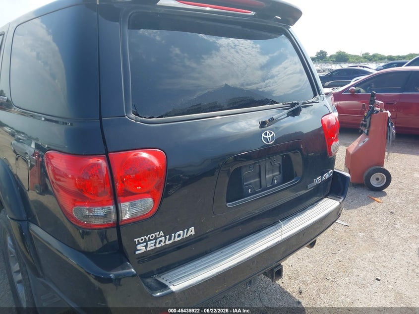 2007 Toyota Sequoia VIN 5TDBT48A27S291130 IAAI salvage auction — NORMAL WEAR, Clear (Montana), sold $1,000 on 2026-07-28 (photo 6)