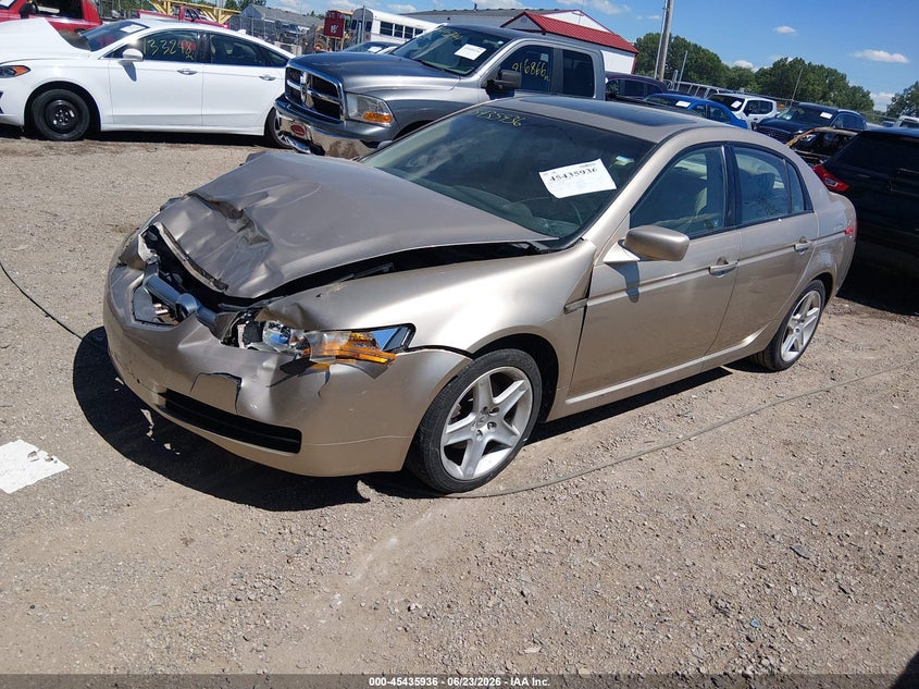 2006 Acura Tl VIN 19UUA66256A059768 IAAI salvage auction — FRONT END, Clear (Indiana), sold $375 on 2026-07-26 (photo 2)