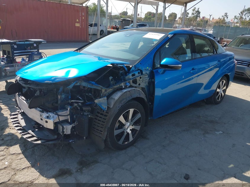 2019 Toyota Mirai VIN JTDBVRBD3KA006533 IAAI salvage auction — LEFT FRONT, Salvage Title, sold $550 on 2026-07-24 (photo 2)