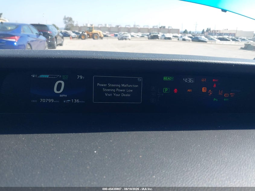 2019 Toyota Mirai VIN JTDBVRBD3KA006533 IAAI salvage auction — LEFT FRONT, Salvage Title, sold $550 on 2026-07-24 (photo 7)