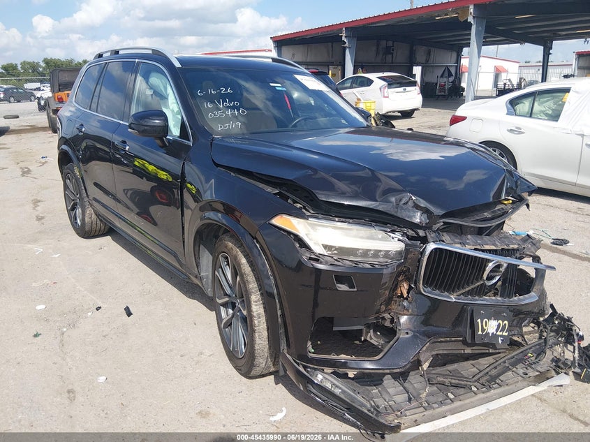 2016 Volvo Xc90 VIN YV4A22PKXG1035440 IAAI salvage auction — FRONT END, Salvage (Louisiana), sold $2,800 on 2026-08-04 (photo 1)