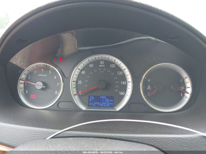2009 Hyundai Sonata VIN 5NPET46C09H505249 IAAI salvage auction — NORMAL WEAR, Original (Ohio), sold $200 on 2026-07-27 (photo 7)