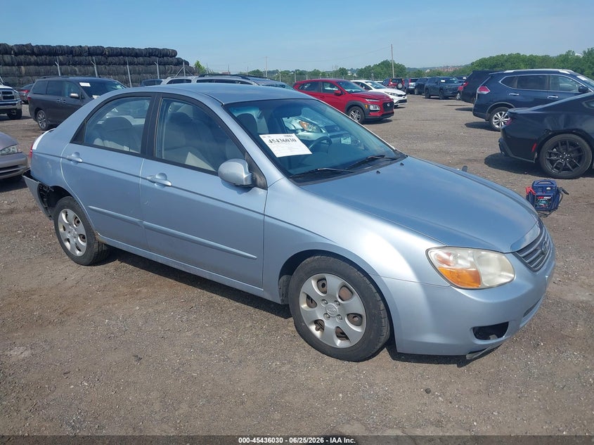 2008 Kia Spectra VIN KNAFE122485560387 IAAI salvage auction — REAR END, Salvage (Pennsylvania), sold $350 on 2026-07-24 (photo 1)