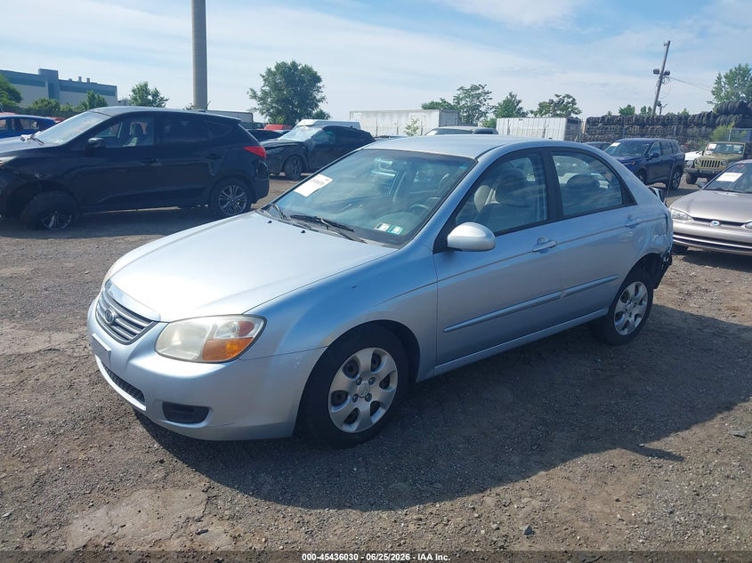 2008 Kia Spectra VIN KNAFE122485560387 IAAI salvage auction — REAR END, Salvage (Pennsylvania), sold $350 on 2026-07-24 (photo 2)