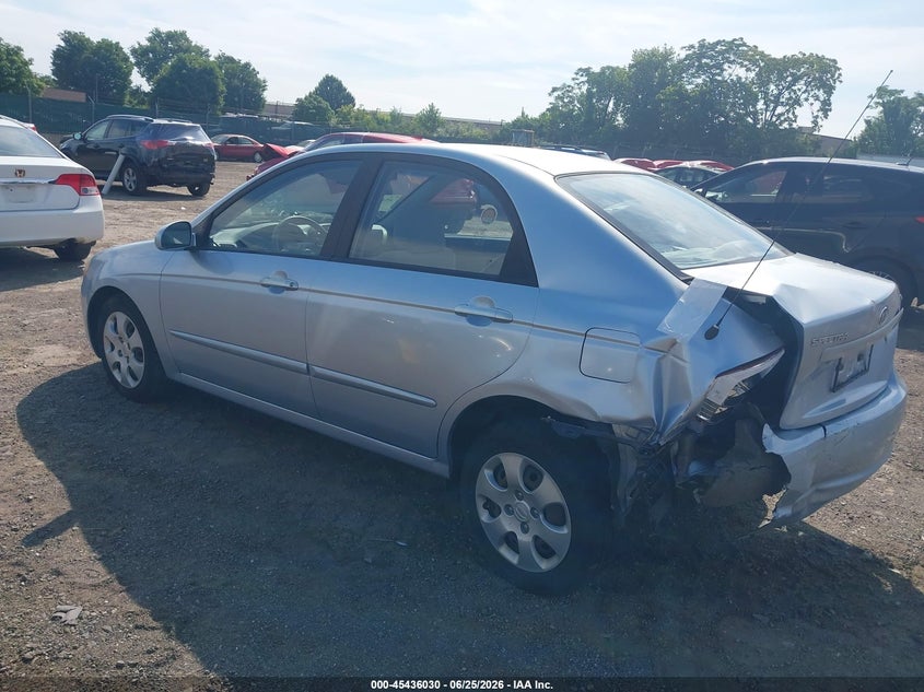 2008 Kia Spectra VIN KNAFE122485560387 IAAI salvage auction — REAR END, Salvage (Pennsylvania), sold $350 on 2026-07-24 (photo 3)