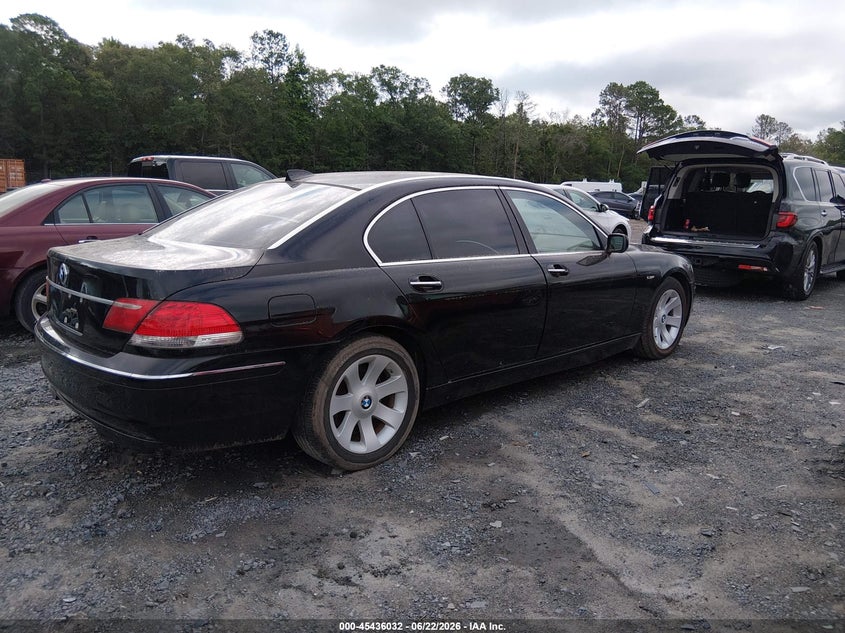 2008 BMW 7 series VIN WBAHN83598DT79110 IAAI salvage auction — LEFT FRONT, Clear (South Carolina), sold $375 on 2026-07-28 (photo 4)