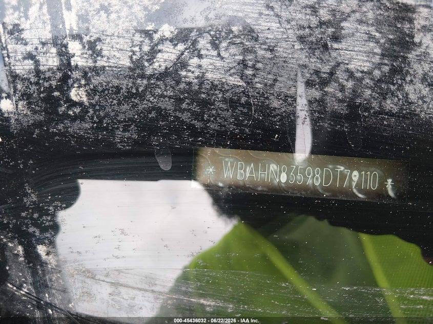 2008 BMW 7 series VIN WBAHN83598DT79110 IAAI salvage auction — LEFT FRONT, Clear (South Carolina), sold $375 on 2026-07-28 (photo 9)