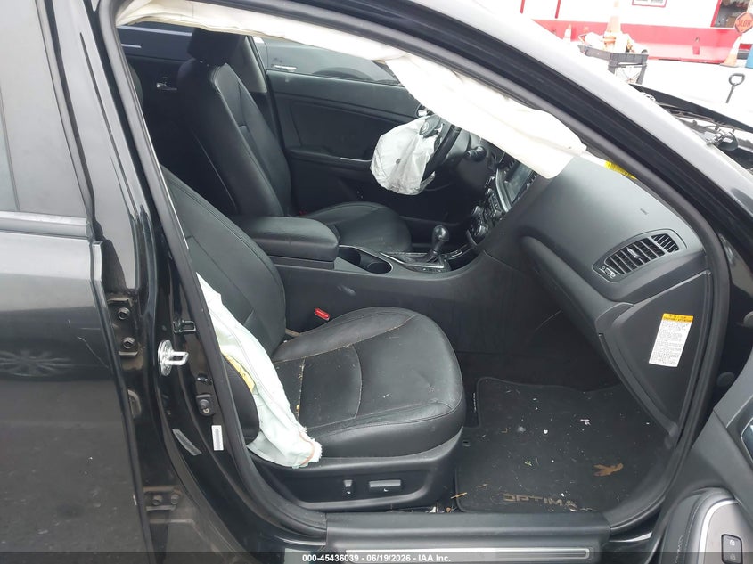 2014 Kia Optima VIN KNAGN4ADXE5070394 IAAI salvage auction — FRONT END, Salvage Title, sold $25 on 2026-07-23 (photo 5)