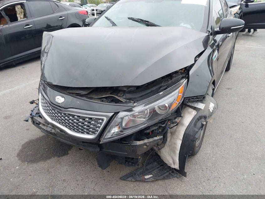 2014 Kia Optima VIN KNAGN4ADXE5070394 IAAI salvage auction — FRONT END, Salvage Title, sold $25 on 2026-07-23 (photo 6)