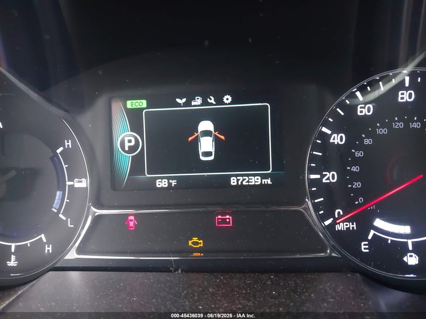 2014 Kia Optima VIN KNAGN4ADXE5070394 IAAI salvage auction — FRONT END, Salvage Title, sold $25 on 2026-07-23 (photo 7)