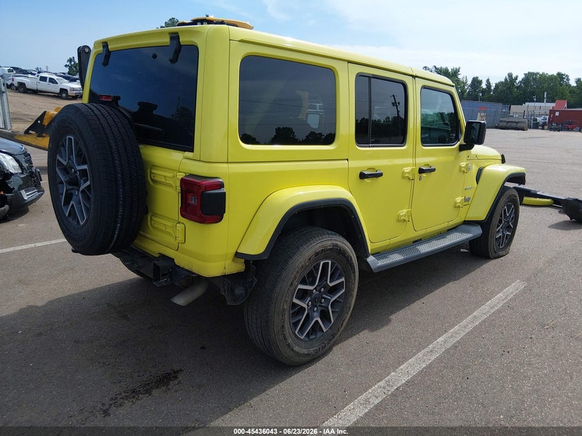 2024 Jeep Wrangler / VIN 1C4PJXEN5RW180949 IAAI salvage auction — REAR END, Salvage (Mississippi), sold $14,600 on 2026-07-30 (photo 4)