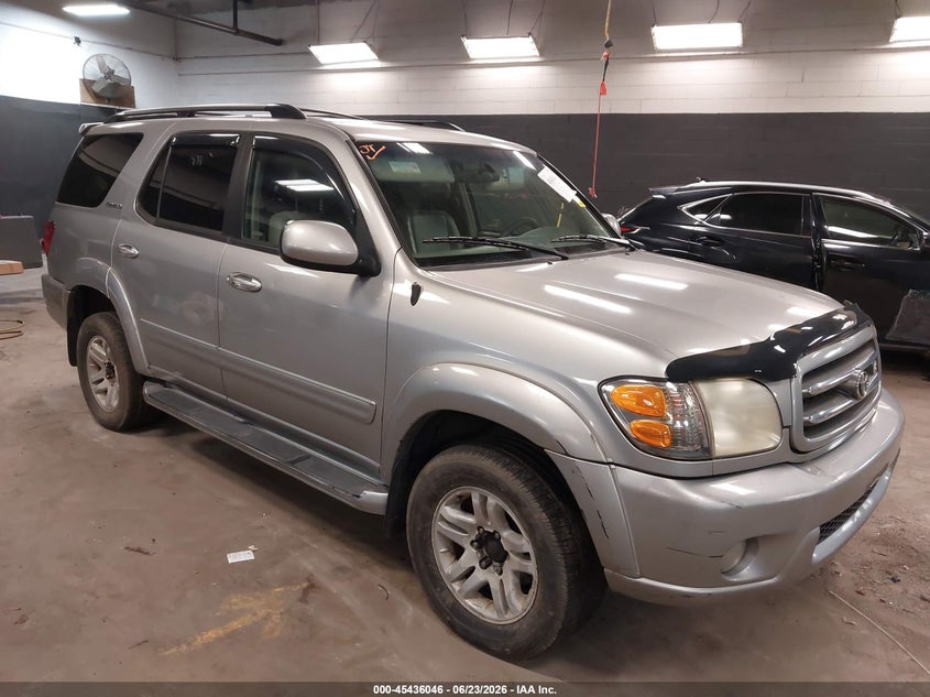 2002 Toyota Sequoia VIN 5TDBT48A82S057793 IAAI salvage auction — SIDE, Mv-907A (New York), sold $1,100 on 2026-07-09 (photo 1)