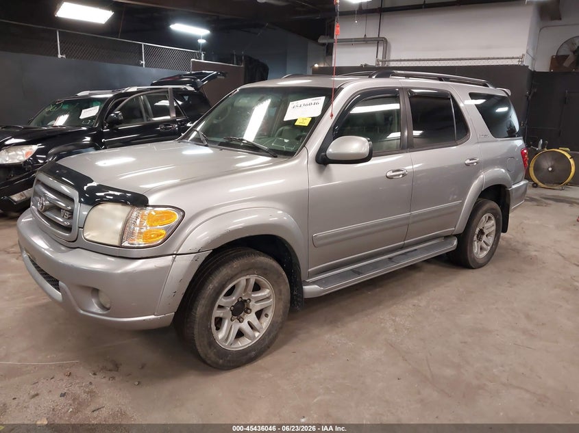 2002 Toyota Sequoia VIN 5TDBT48A82S057793 IAAI salvage auction — SIDE, Mv-907A (New York), sold $1,100 on 2026-07-09 (photo 2)