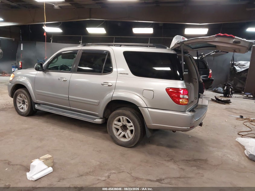 2002 Toyota Sequoia VIN 5TDBT48A82S057793 IAAI salvage auction — SIDE, Mv-907A (New York), sold $1,100 on 2026-07-09 (photo 3)