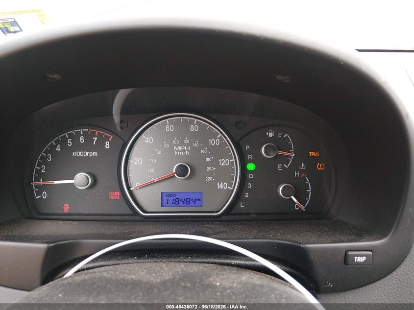 2008 Hyundai Elantra VIN KMHDU46DX8U488381 IAAI salvage auction — NORMAL WEAR, Clear (Virginia), sold $425 on 2026-07-23 (photo 7)