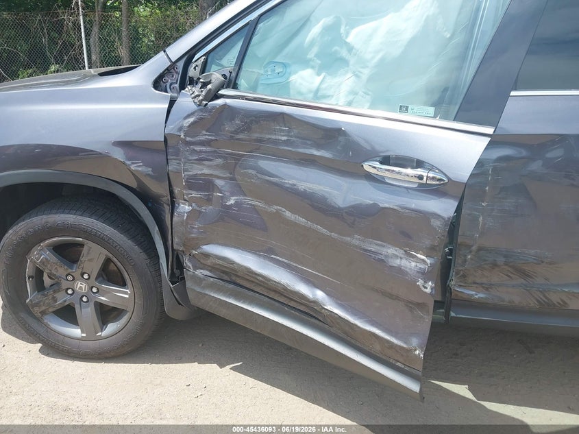 2021 Honda Ridgeline VIN 5FPYK3F79MB026453 IAAI salvage auction — LEFT SIDE, Salvage (Rhode Island), sold $11,950 on 2026-08-18 (photo 6)