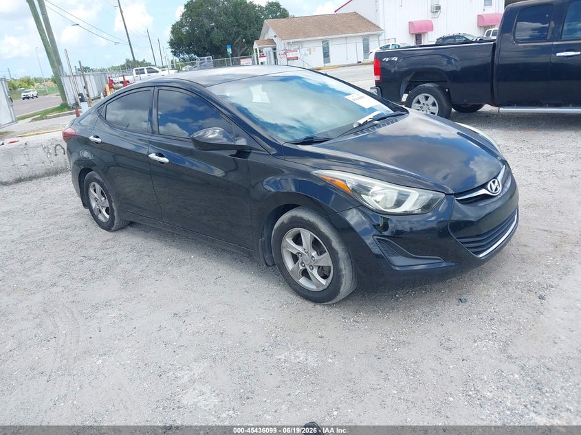 2015 Hyundai Elantra VIN KMHDH4AE2FU354577 IAAI salvage auction — REAR END, Rebuildable (Florida), sold $675 on 2026-07-07 (photo 1)