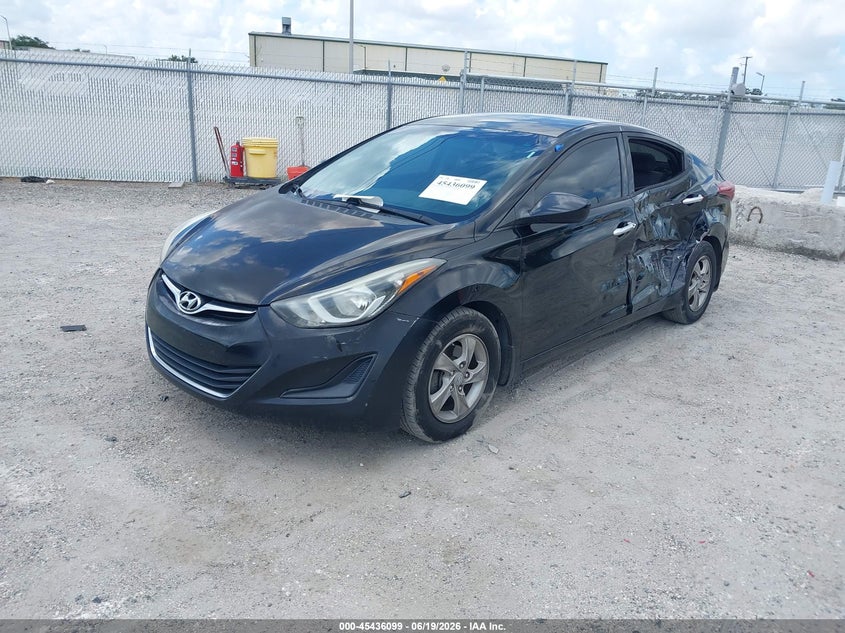 2015 Hyundai Elantra VIN KMHDH4AE2FU354577 IAAI salvage auction — REAR END, Rebuildable (Florida), sold $675 on 2026-07-07 (photo 2)