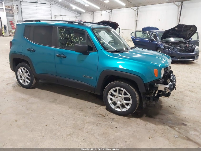 2020 Jeep Renegade VIN ZACNJBABXLPL98893 IAAI salvage auction — FRONT END, Salvage (Pennsylvania), sold $2,900 on 2026-07-09 (photo 1)