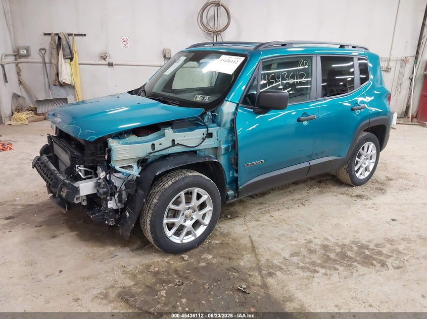 2020 Jeep Renegade VIN ZACNJBABXLPL98893 IAAI salvage auction — FRONT END, Salvage (Pennsylvania), sold $2,900 on 2026-07-09 (photo 2)