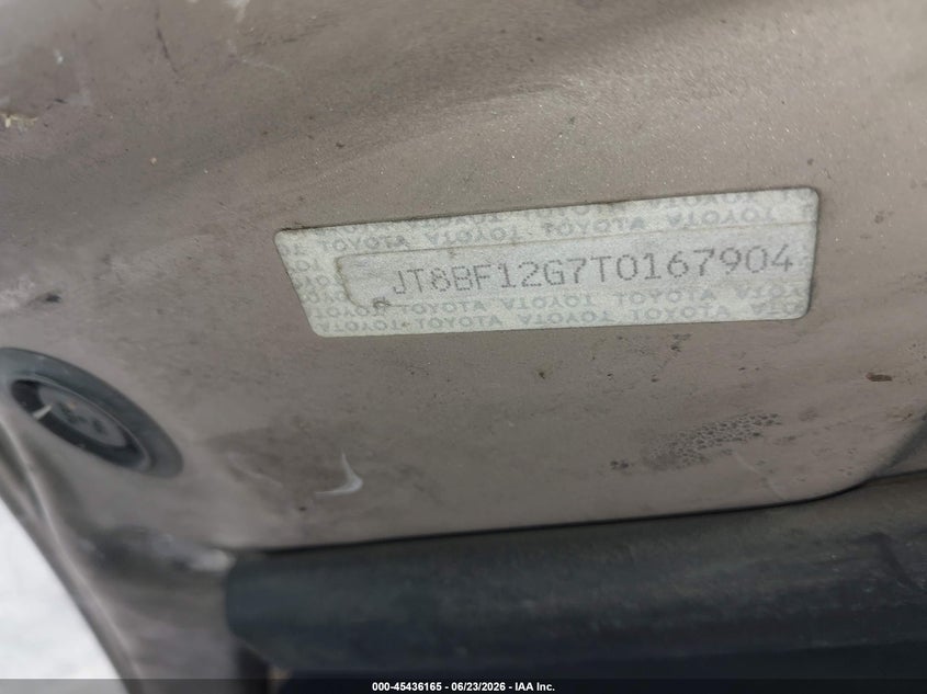 1996 Lexus Es 300 VIN JT8BF12G7T0167904 IAAI salvage auction — NORMAL WEAR, App For Dup Clear (California), sold $275 on 2026-07-06 (photo 9)