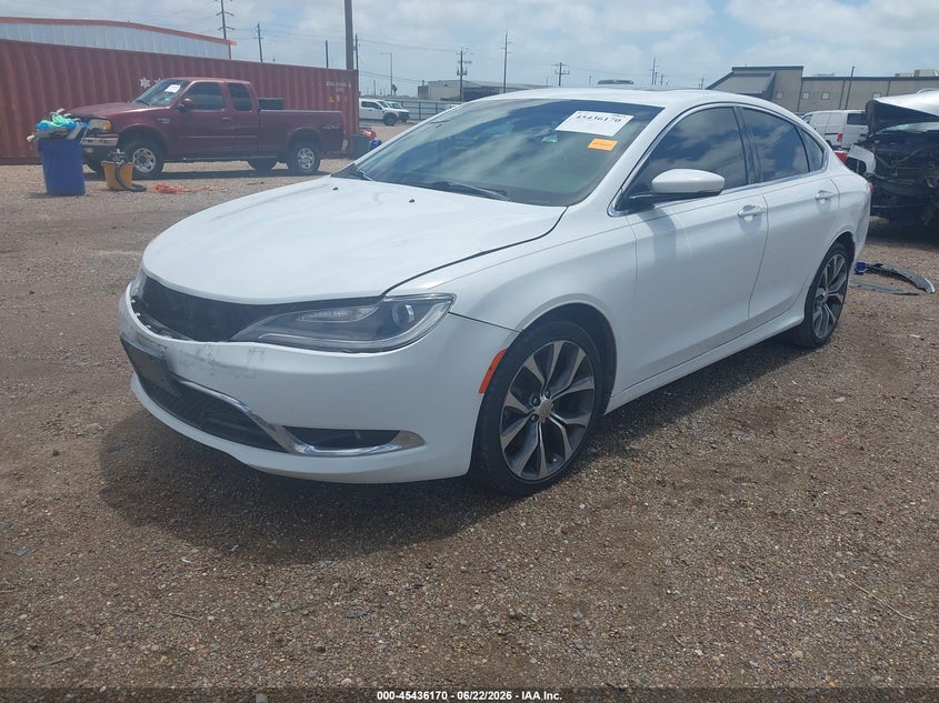 2015 Chrysler 200 VIN 1C3CCCCB9FN509393 IAAI salvage auction — FRONT END, Original (Texas), sold $850 on 2026-07-25 (photo 2)