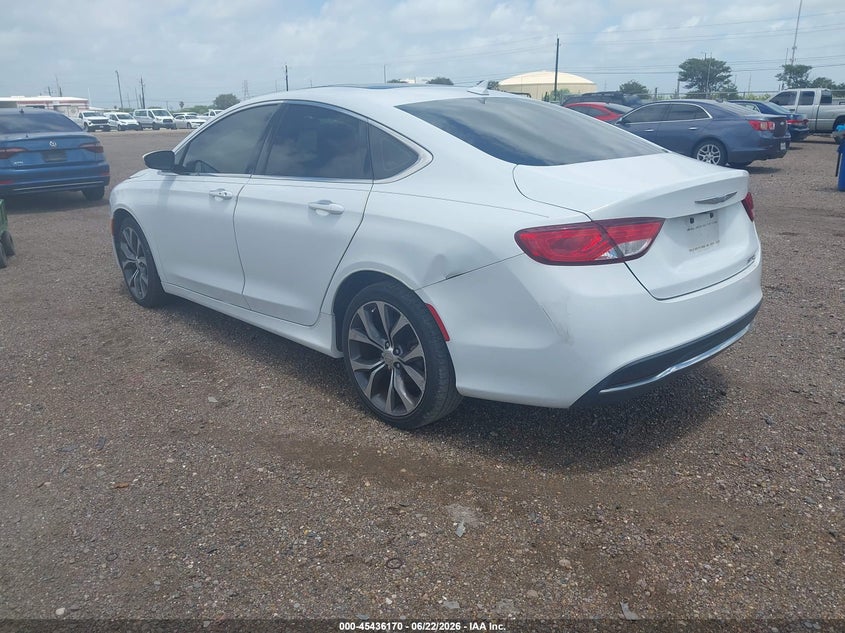 2015 Chrysler 200 VIN 1C3CCCCB9FN509393 IAAI salvage auction — FRONT END, Original (Texas), sold $850 on 2026-07-25 (photo 3)