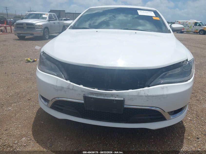 2015 Chrysler 200 VIN 1C3CCCCB9FN509393 IAAI salvage auction — FRONT END, Original (Texas), sold $850 on 2026-07-25 (photo 6)