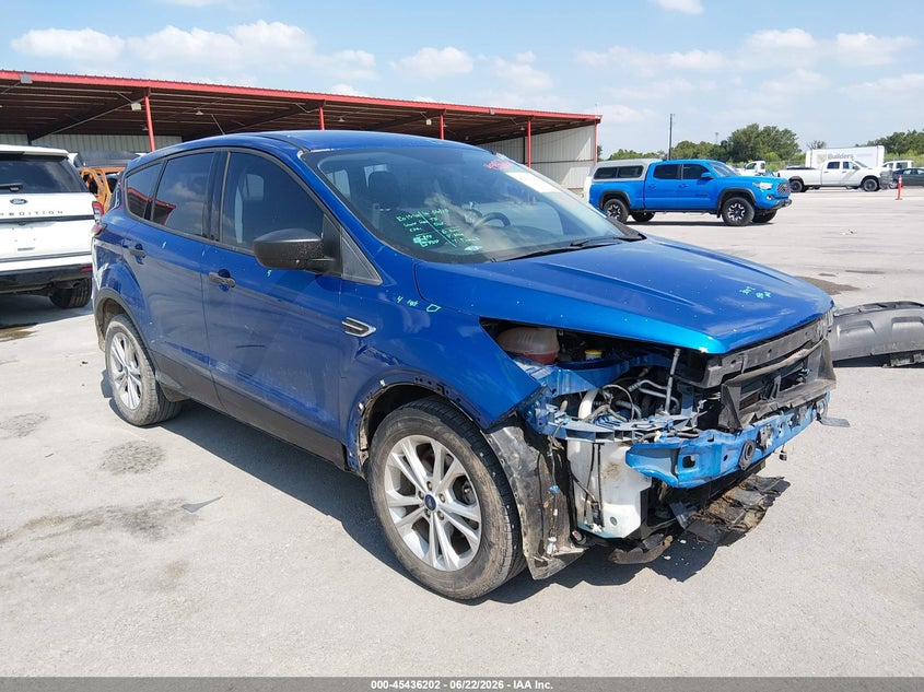 2018 Ford Escape VIN 1FMCU0F74JUC05851 IAAI salvage auction — FRONT END, Original (Texas), sold $2,750 on 2026-07-26 (photo 1)