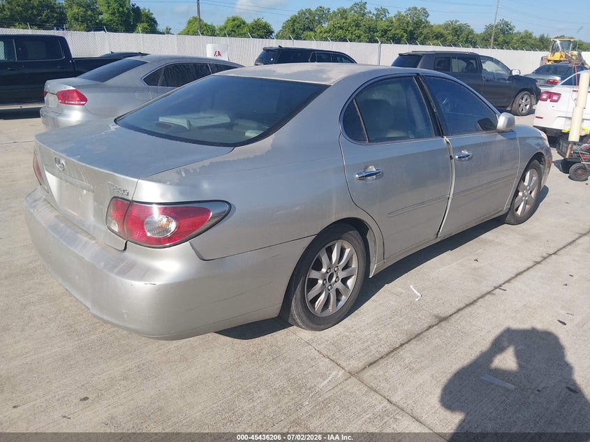 2004 Lexus Es 330 VIN JTHBA30G940001415 IAAI salvage auction — REPOSSESSION, Nrc Lienholder Repossession Paperwork (Texas), sold $500 on 2026-07-17 (photo 4)