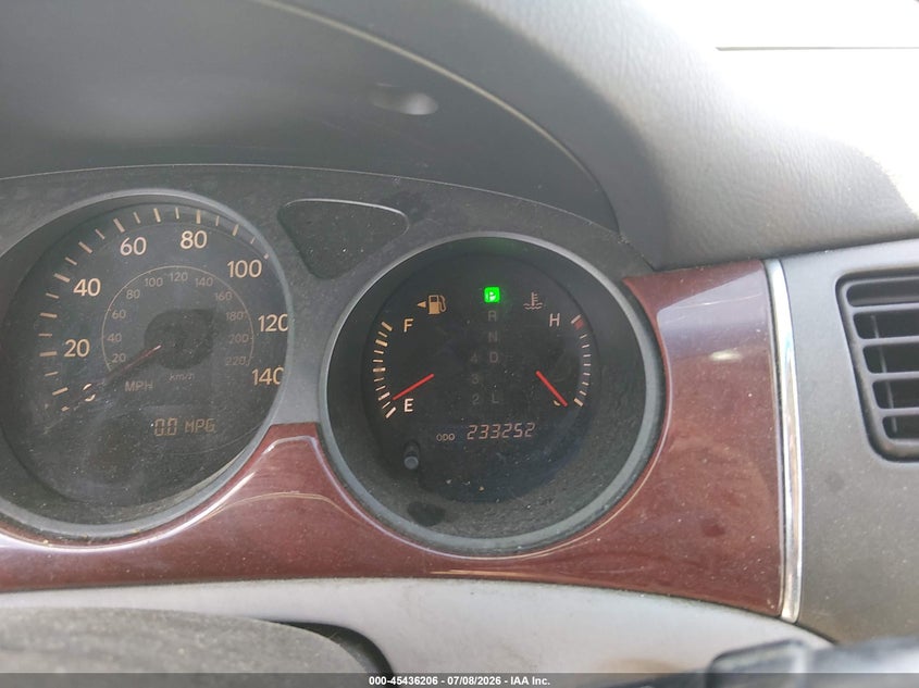2004 Lexus Es 330 VIN JTHBA30G940001415 IAAI salvage auction — REPOSSESSION, Nrc Lienholder Repossession Paperwork (Texas), sold $500 on 2026-07-17 (photo 7)