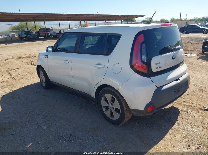 2016 Kia Soul VIN KNDJN2A28G7388775 IAAI salvage auction — NORMAL WEAR, Clear-Dealer Only (Arizona), sold $225 on 2026-07-09 (photo 3)
