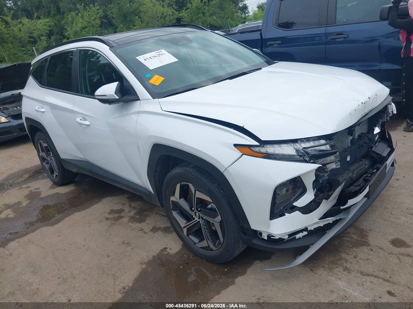 2023 Hyundai Tucson VIN KM8JFCA16PU136126 IAAI salvage auction — FRONT & REAR, Salvage (Missouri), sold $7,600 on 2026-07-29 (photo 1)