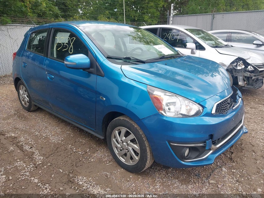 2017 Mitsubishi Mirage VIN ML32A4HJXHH016801 IAAI salvage auction — LEFT SIDE, Junk Bill Of Sale Mv2459 (Wisconsin), sold $425 on 2026-07-22 (photo 1)