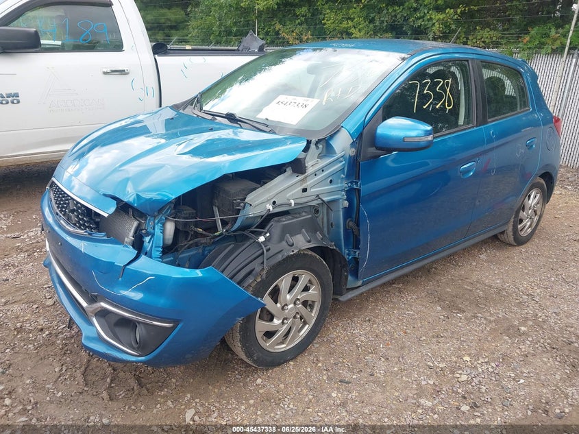 2017 Mitsubishi Mirage VIN ML32A4HJXHH016801 IAAI salvage auction — LEFT SIDE, Junk Bill Of Sale Mv2459 (Wisconsin), sold $425 on 2026-07-22 (photo 2)