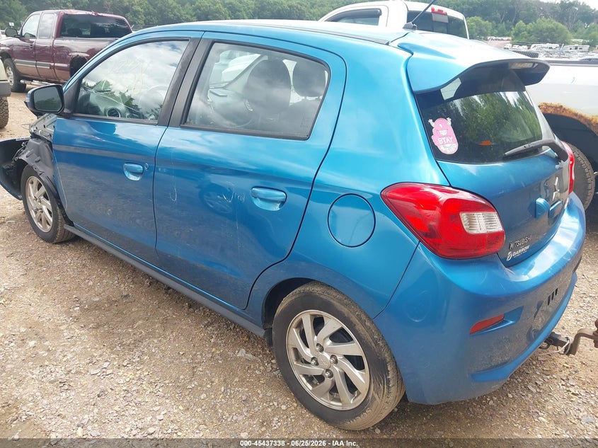 2017 Mitsubishi Mirage VIN ML32A4HJXHH016801 IAAI salvage auction — LEFT SIDE, Junk Bill Of Sale Mv2459 (Wisconsin), sold $425 on 2026-07-22 (photo 3)