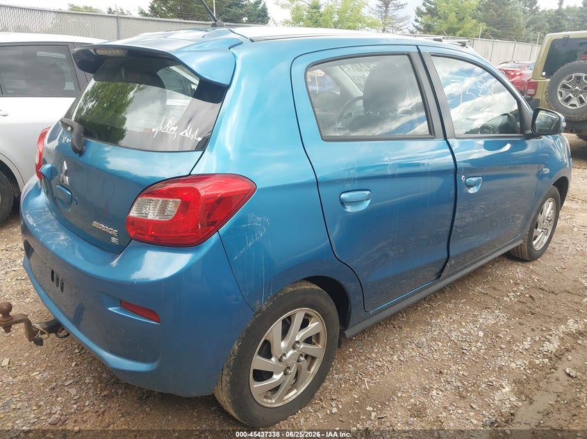 2017 Mitsubishi Mirage VIN ML32A4HJXHH016801 IAAI salvage auction — LEFT SIDE, Junk Bill Of Sale Mv2459 (Wisconsin), sold $425 on 2026-07-22 (photo 4)