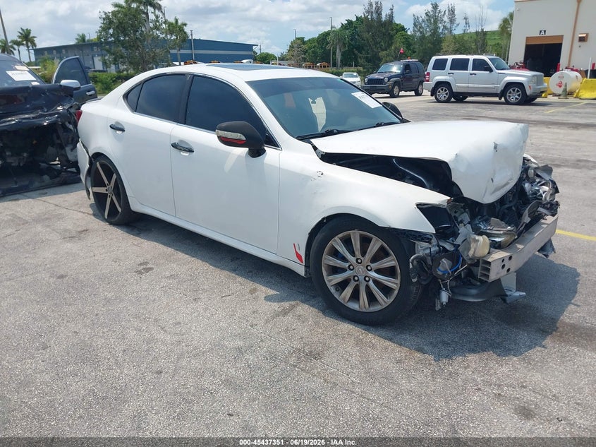 2010 Lexus Is 250 VIN JTHBF5C25A5110689 IAAI salvage auction — FRONT END, Clear (Florida), sold $375 on 2026-07-15 (photo 1)