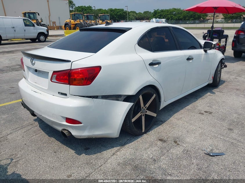 2010 Lexus Is 250 VIN JTHBF5C25A5110689 IAAI salvage auction — FRONT END, Clear (Florida), sold $375 on 2026-07-15 (photo 4)