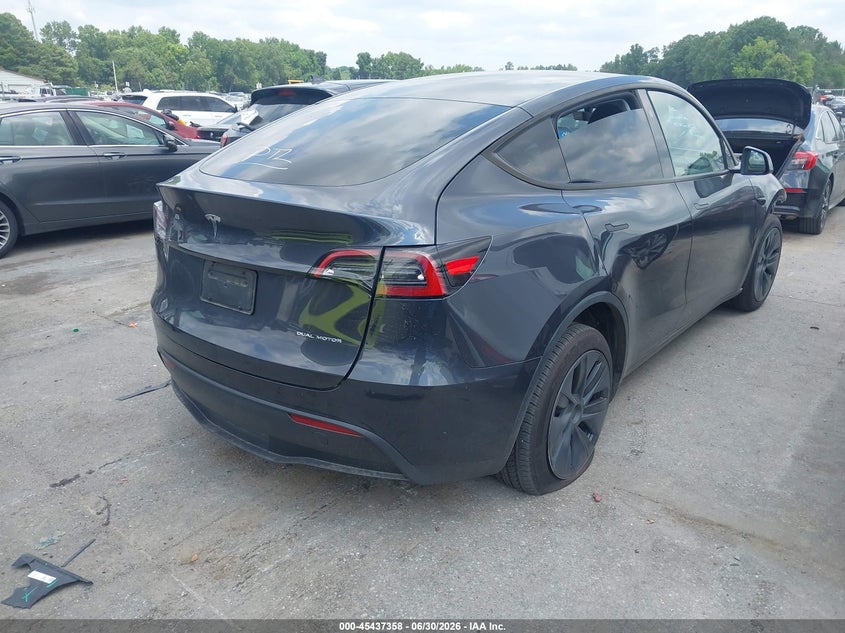 2025 Tesla Model y VIN 7SAYGDEE1SA337520 IAAI salvage auction — FRONT END, Salvage (North Carolina), sold $10,900 on 2026-07-30 (photo 4)