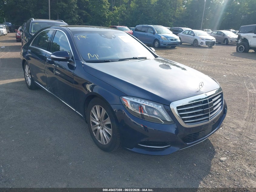 2015 Mercedes-benz S-klasse VIN WDDUG8FB6FA165564 IAAI salvage auction — LEFT REAR, Salvage - 75% Or Less (Maryland), sold $14,750 on 2026-07-08 (photo 1)