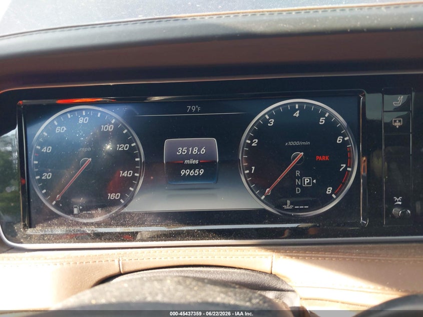 2015 Mercedes-benz S-klasse VIN WDDUG8FB6FA165564 IAAI salvage auction — LEFT REAR, Salvage - 75% Or Less (Maryland), sold $14,750 on 2026-07-08 (photo 7)